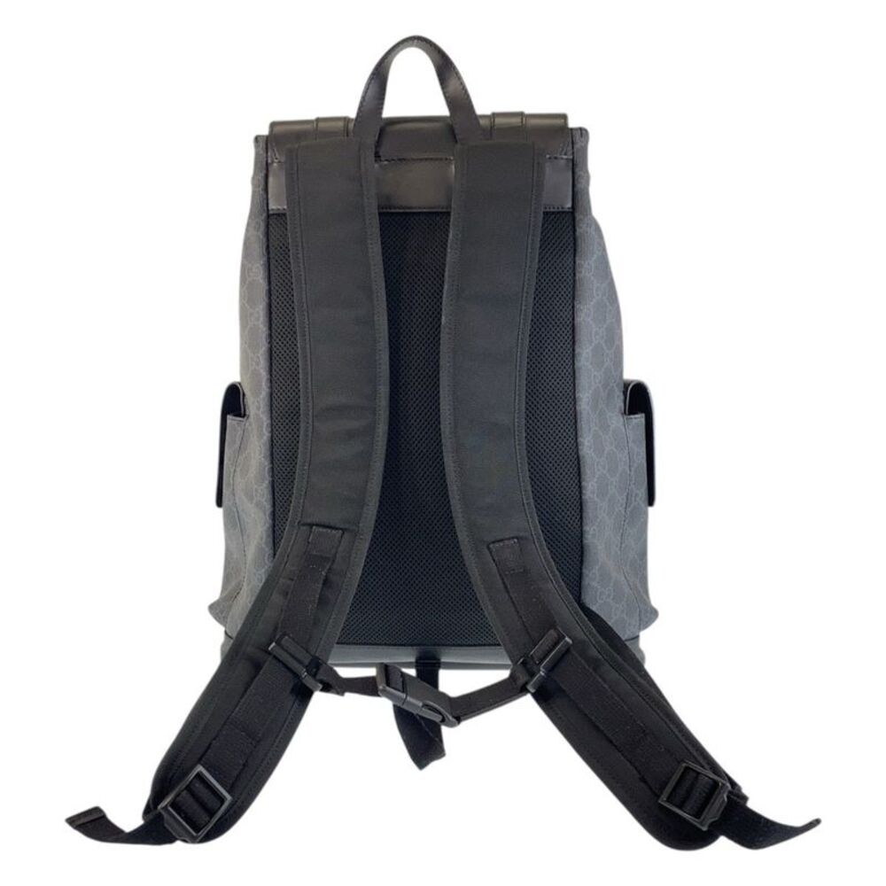 Gucci GG Supreme Canvas Leather Backpack - Picture 3 of 10